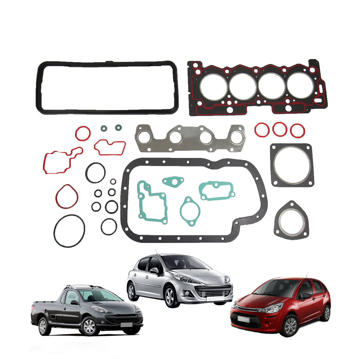 Jg De Juntas Comp. S/Ret. Mot 1.4 (Tu3Jp) 206/206 Sw/207 Passion/ Hoggar/C3 (Fibra)