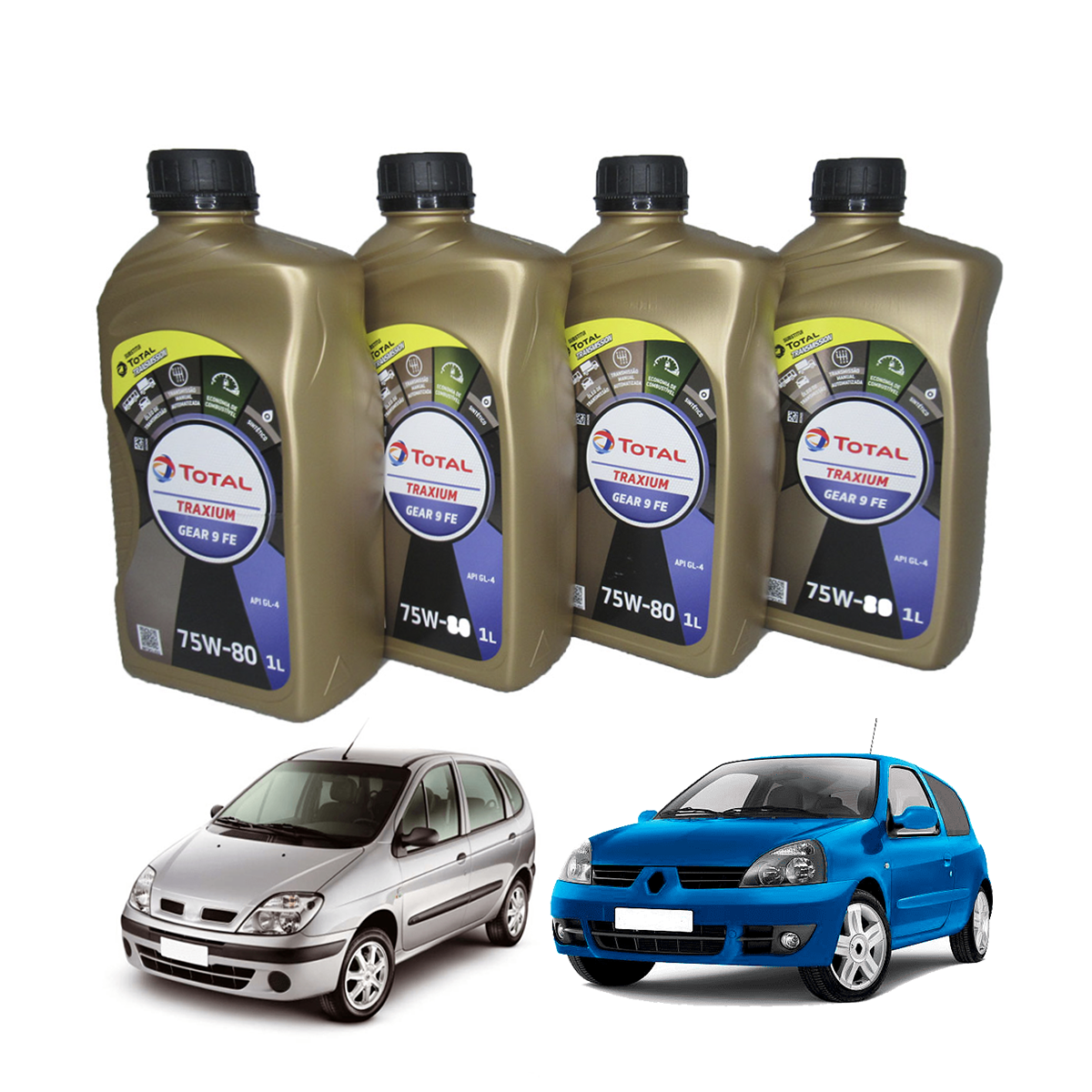 4L OLEO DE CAMBIO MANUAL 75W80 TOTAL TRAX GEAR 9 FE API GL4 VEICULOS LEVES