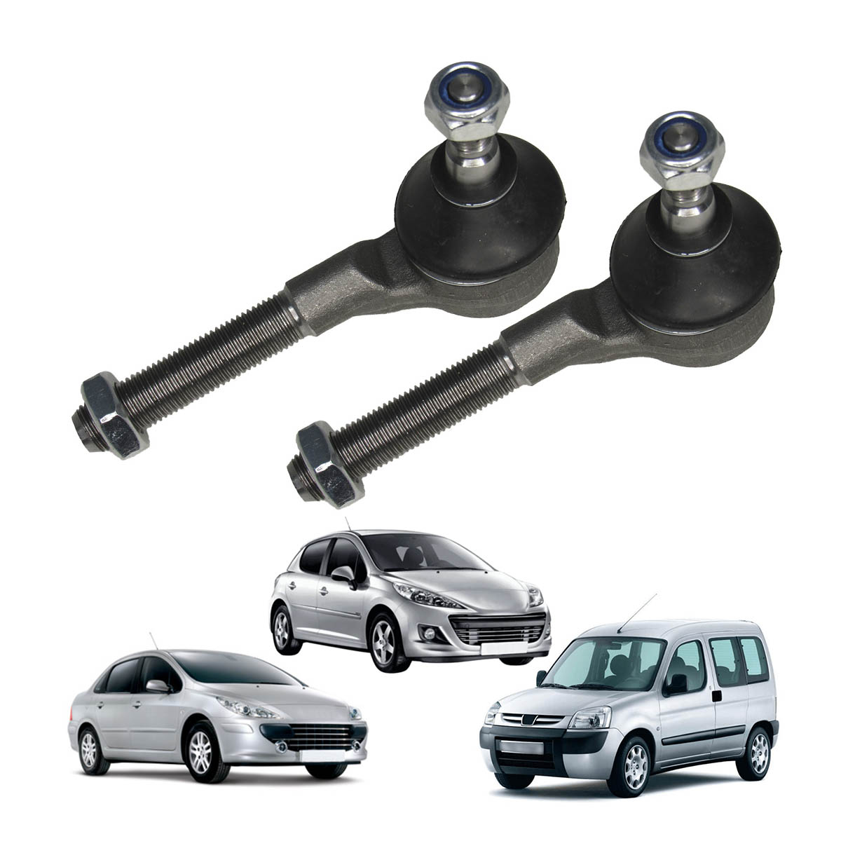 Par Terminal Direção Peugeot 206 207 307 / Citroen Partner Berlingo Xsara