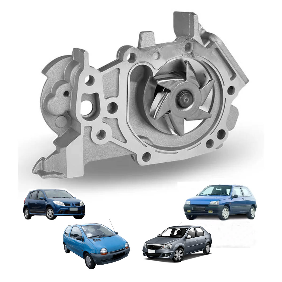 Bomba De Agua Mot 1.0 16V D4D Logan / Sandero / Clio / Kangoo / Twingo