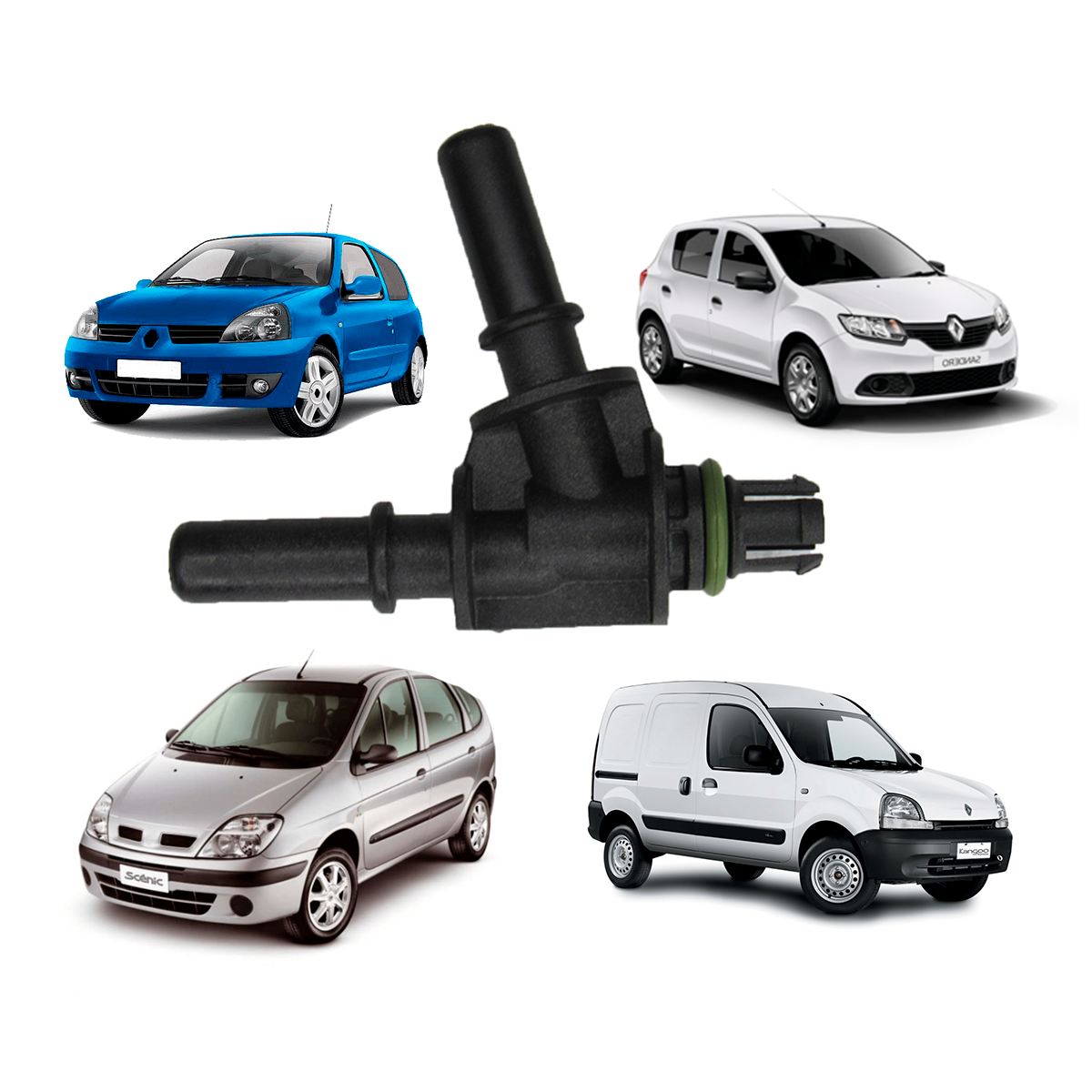 Conector T Do Tbi Partida Frio - Kangoo Scenic Clio Symbol Duster Logan Sandero 1.6 16V 2008
