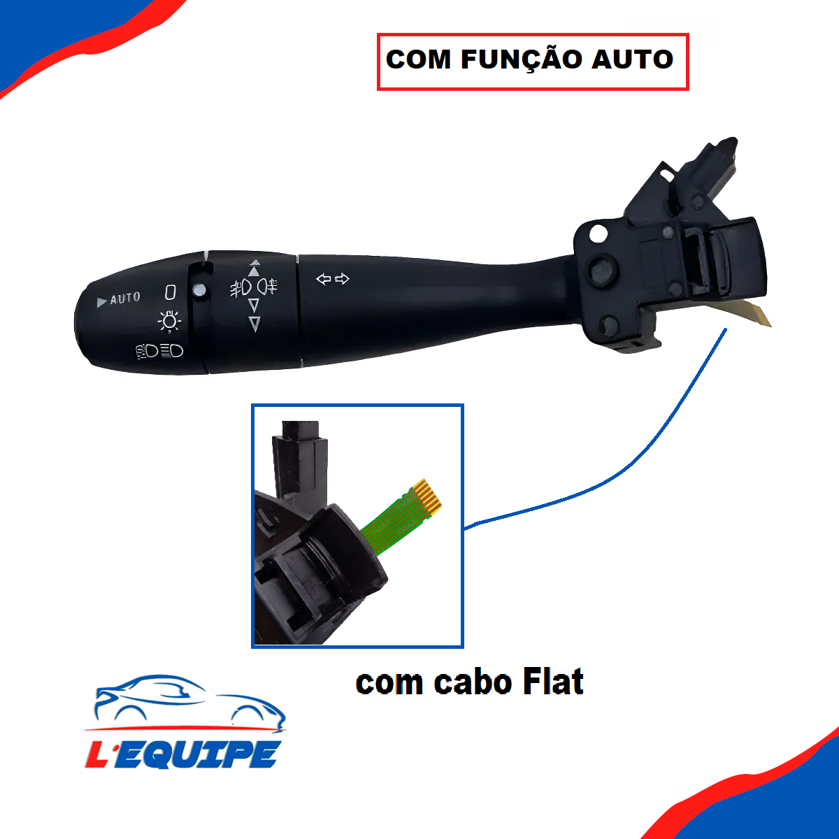 Chave De Seta C/ Cabo Flat + Função Auto Peugeot 206 207 307 308 407 Citroen C3 C5 Xsara Picasso - Imagem 4