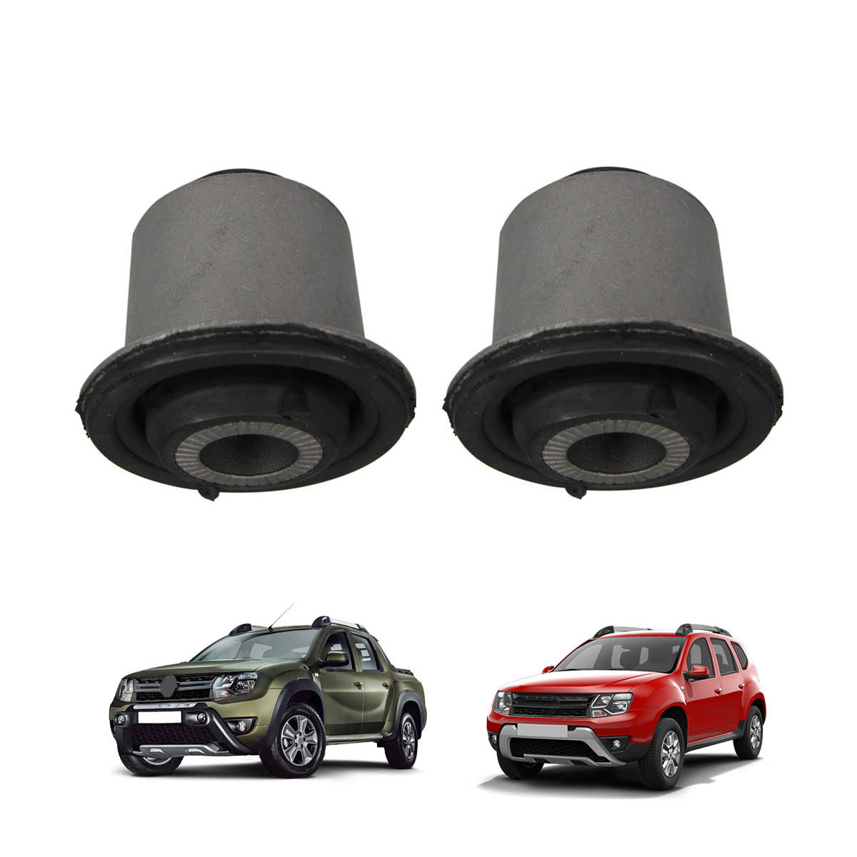 Par de Bucha da Bandeja Dianteira Renault Duster e Oroch