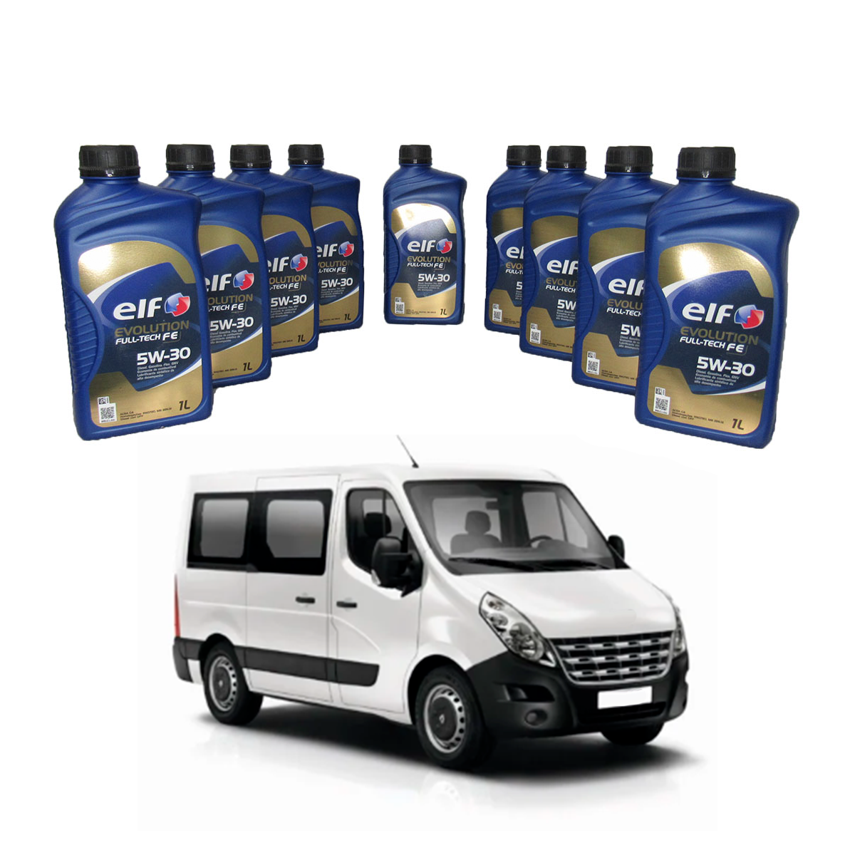 9L Oleo De Motor 5W30 Sintetico Elf Evolution Full Tech Fe 9L