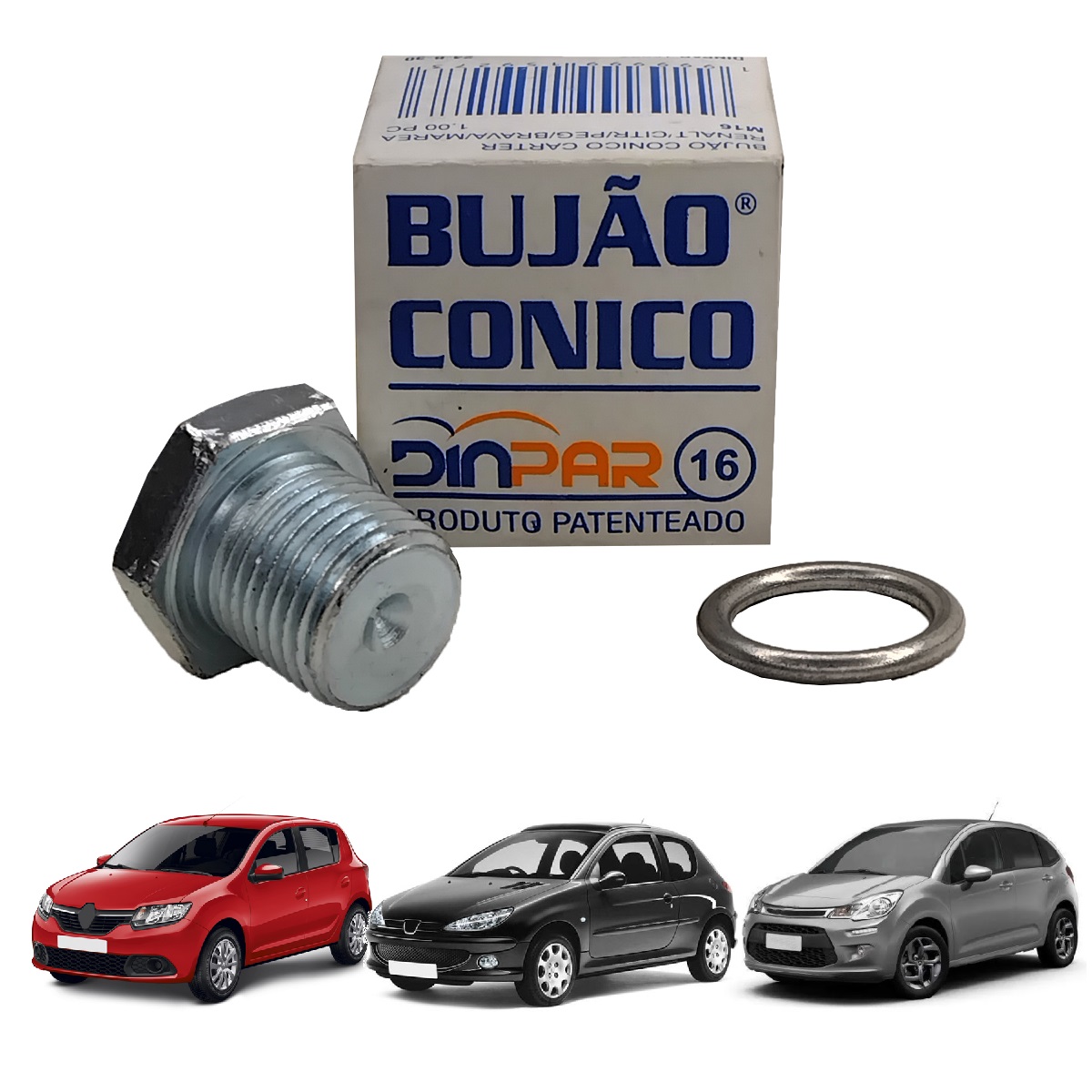 Bujao Do Carter (Conico) Para Carter Espanado 16 Mm