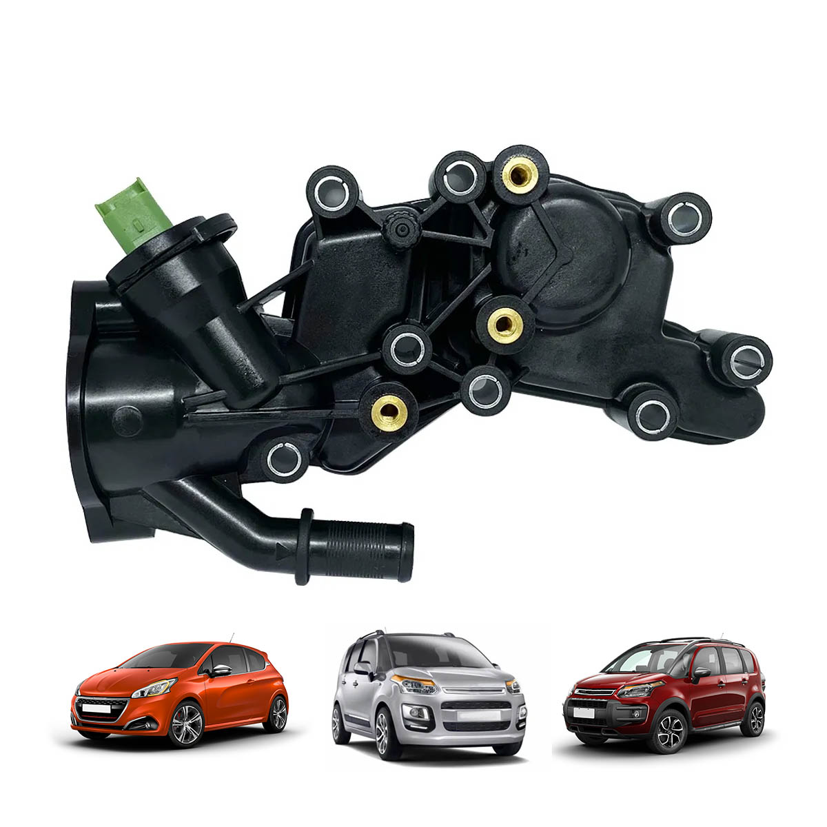 Carcaca Da Valv. Termostatica C/ Sensor Encaixe (Plástica) 208 C3 Picasso Air Cross  C3 NOVO