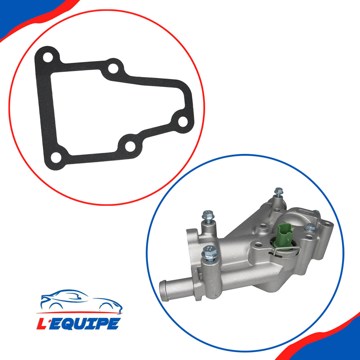 Carcaca Da Valv. Termostatica C/ Sensor Mot 2.0 16V Peugeot 307 Citroen C4 C5 Xsara picasso 2.0 16V (Aluminio) - Imagem 3