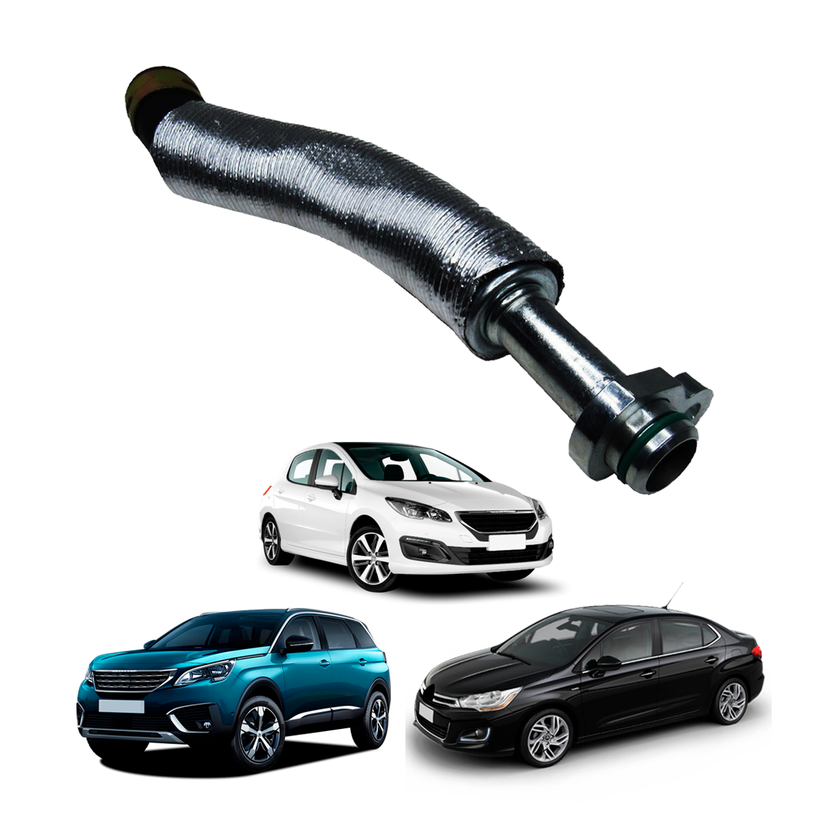 Tubo De Lubrificacao Da Turbina (Retorno) Peugeot 208 308 408 3008 5008 Rcz C4 Lounge C4 Picasso Ds3 Ds4 Ds5 1.6 16v Tur