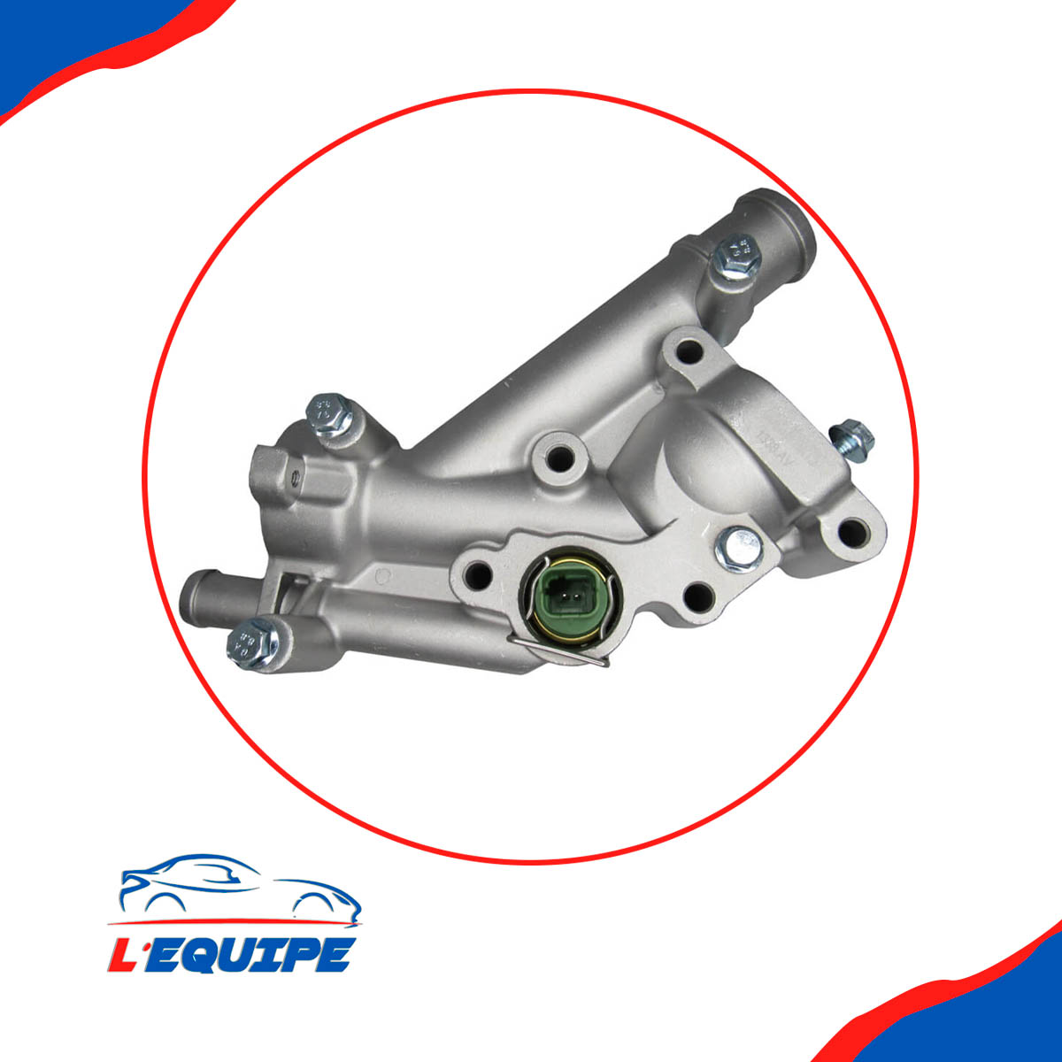 Carcaca Da Valv. Termostatica C/ Sensor Mot 2.0 16V Peugeot 307 Citroen C4 C5 Xsara picasso 2.0 16V (Aluminio) - Imagem 4